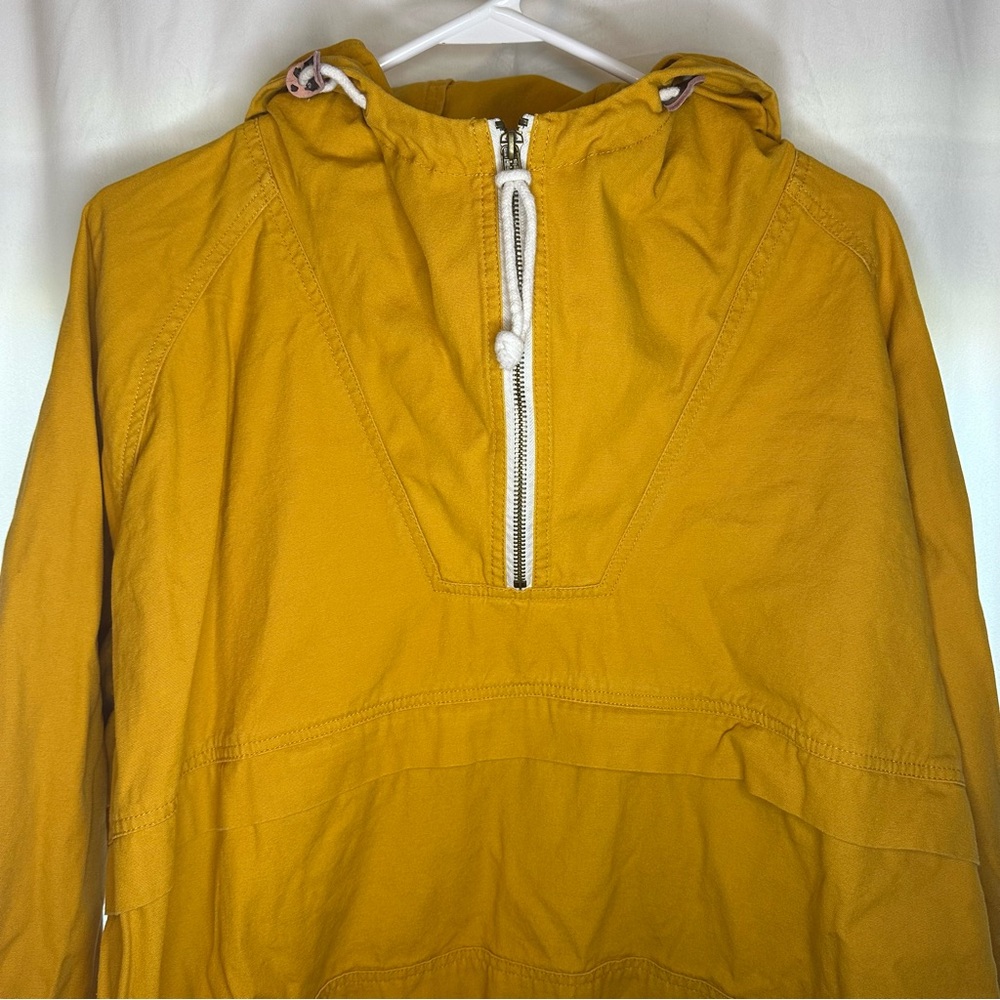100% Cotton St John's Bay Yellow Men's Hooded Drawstring Anorak Jacket  XXLarge